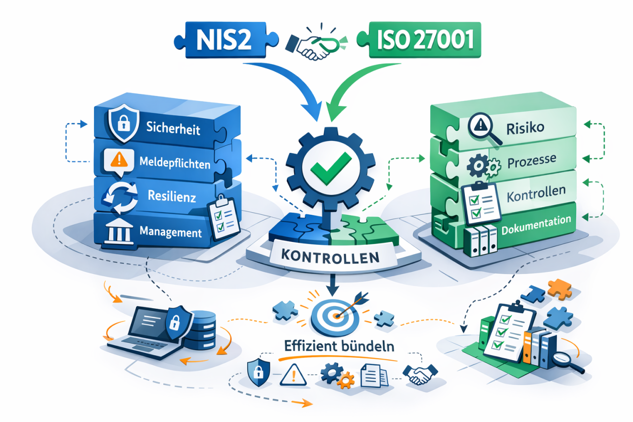 NIS2 trifft ISO 27001: Doppelarbeit vermeiden – Kontrollen intelligent bündeln