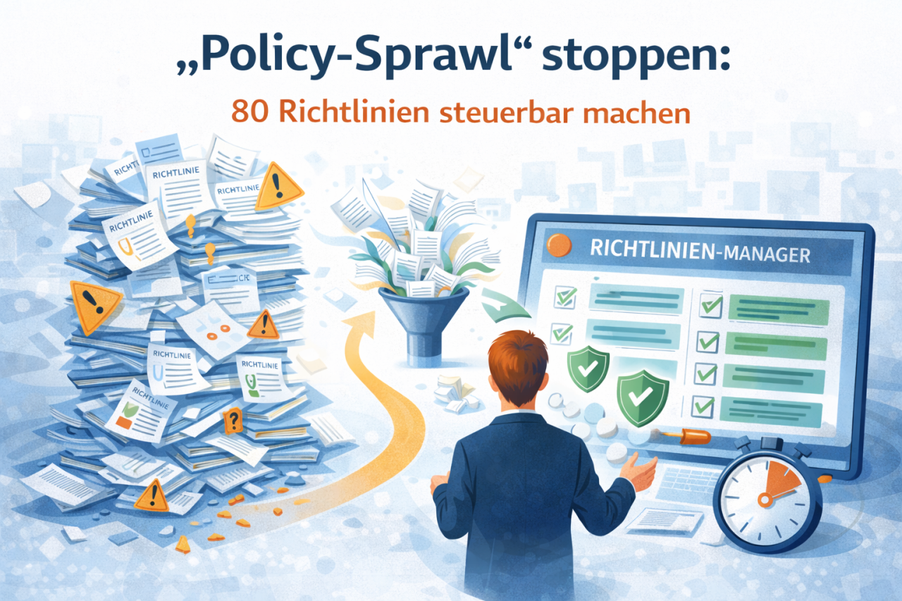 „Policy-Sprawl“ stoppen: Wie Sie aus 80 Richtlinien ein steuerbares System machen