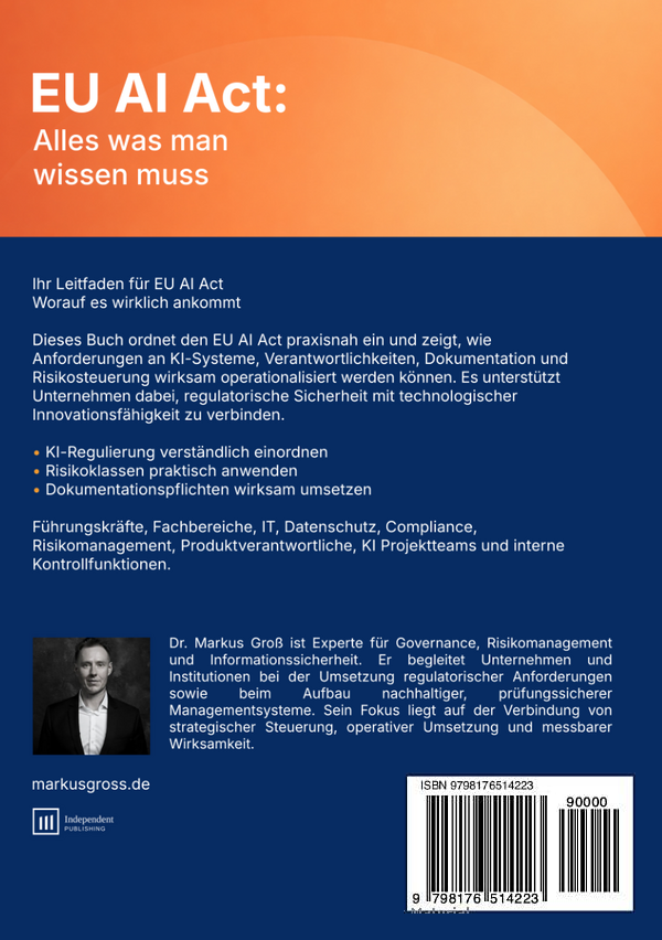Rückseite EU AI Act:Alles was man wissen muss
