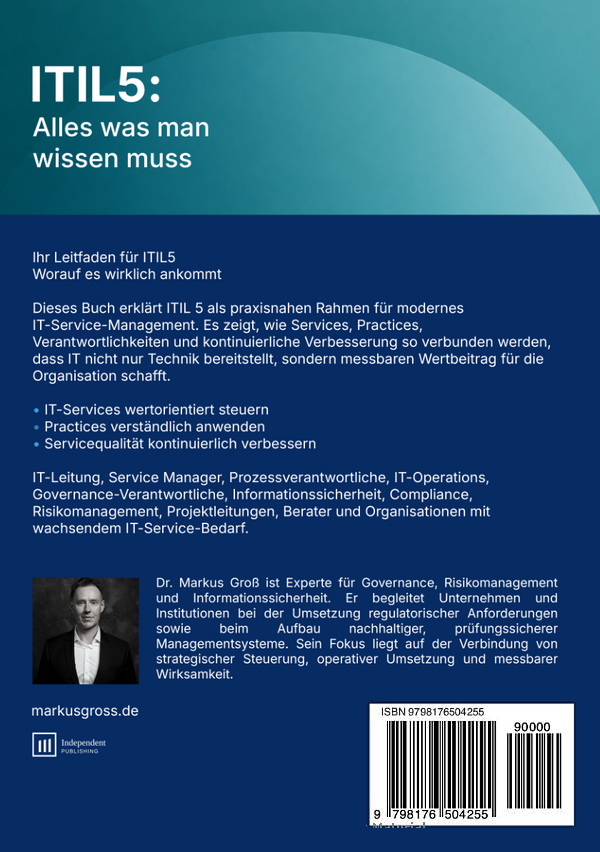 Rückseite ITIL5:Alles was man wissen muss